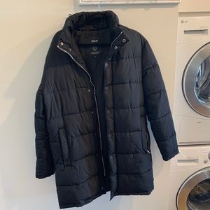 LIKE NEW ASOS Black Long Winter Coat